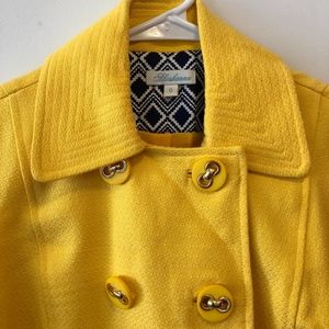 ❌SOLD❌ Shoshanna Yellow Pea Coat